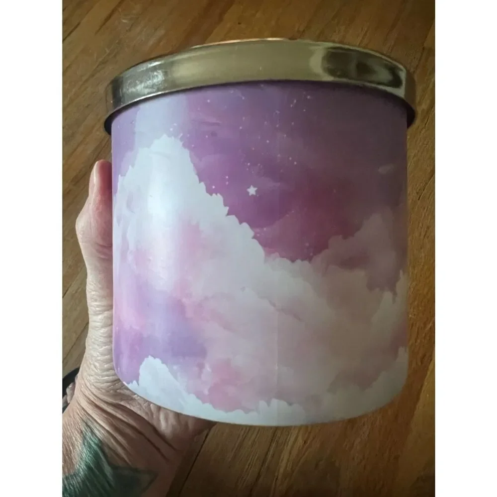 Goose Creek Marshmallow Sugar Candle - Lavender & Pink Cloud Design 3 Wick